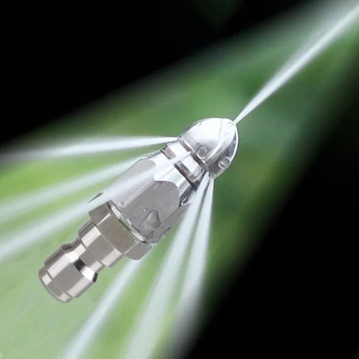Sewer Jetter Nozzle with Pointed Stainless Tip and Universal Hose Fit, 0.39 Inch Tip Valideals Outlet
