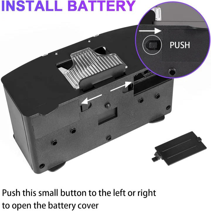 Automatic Card Shuffler with Two-Deck Capacity and Front Output Tray, Battery Powered Valideals Outlet