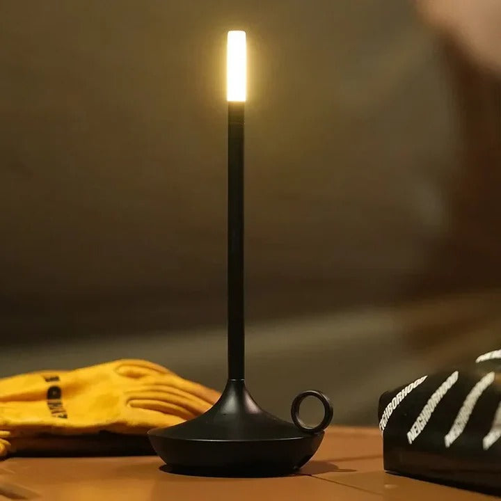 Rechargeable Table Lamp with Touch Dimming and 12-Hour Runtime, USB Charging Valideals Outlet