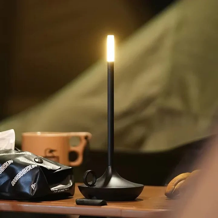Rechargeable Table Lamp with Touch Dimming and 12-Hour Runtime, USB Charging Valideals Outlet
