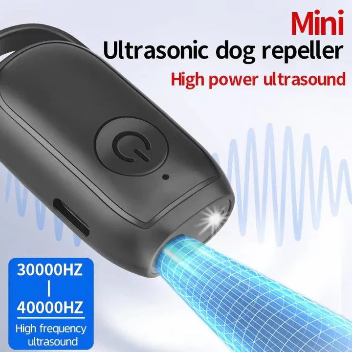 Ultrasonic Dog Repeller with Pocket Size and Single-Button Activation, Battery Powered Valideals Outlet