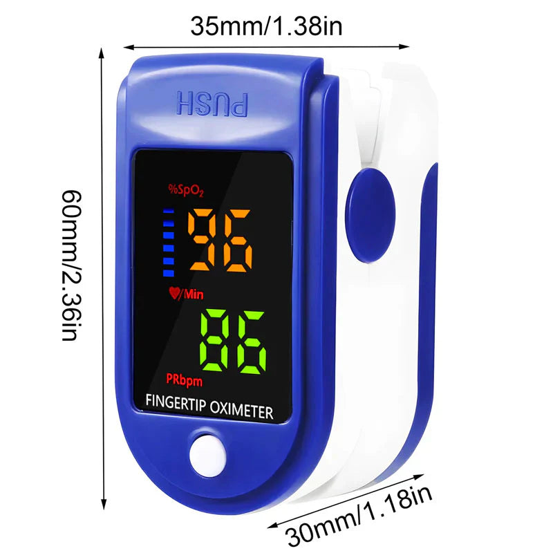 Fingertip Pulse Oximeter with Color Display and Light Sensor Technology Valideals Outlet