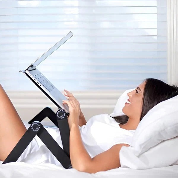 Adjustable Laptop Stand with Aluminum Alloy and Detachable Mousepad, Fits 7 to 21in Laptops Valideals Outlet