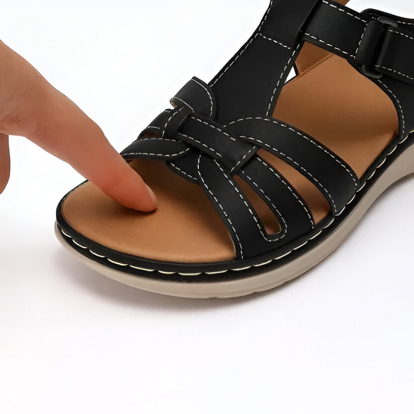 Women's Orthopedic Sandals with Molded Footbed and Adjustable Straps, Slip-Resistant Sole Valideals Outlet