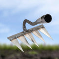 Garden Weeding Rake with Carbon Steel Tines and Comfort Grip, Fits Standard Handle Valideals Outlet