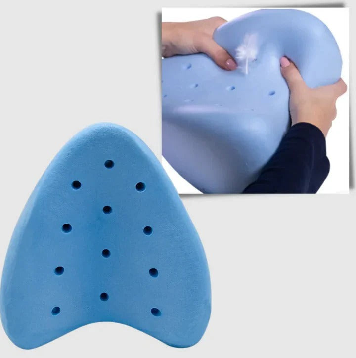 Memory Foam Contoured Pillow with Breathable Cover and Machine Washable Design Valideals Outlet
