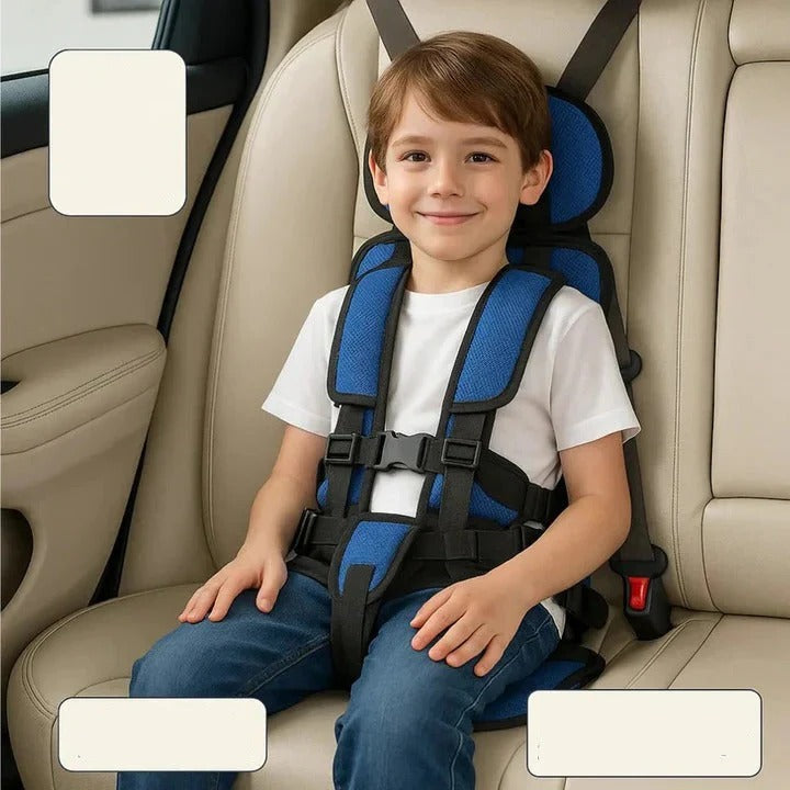 Child Travel Seat with Five-Point Harness and Foldable Lightweight Design Valideals Outlet
