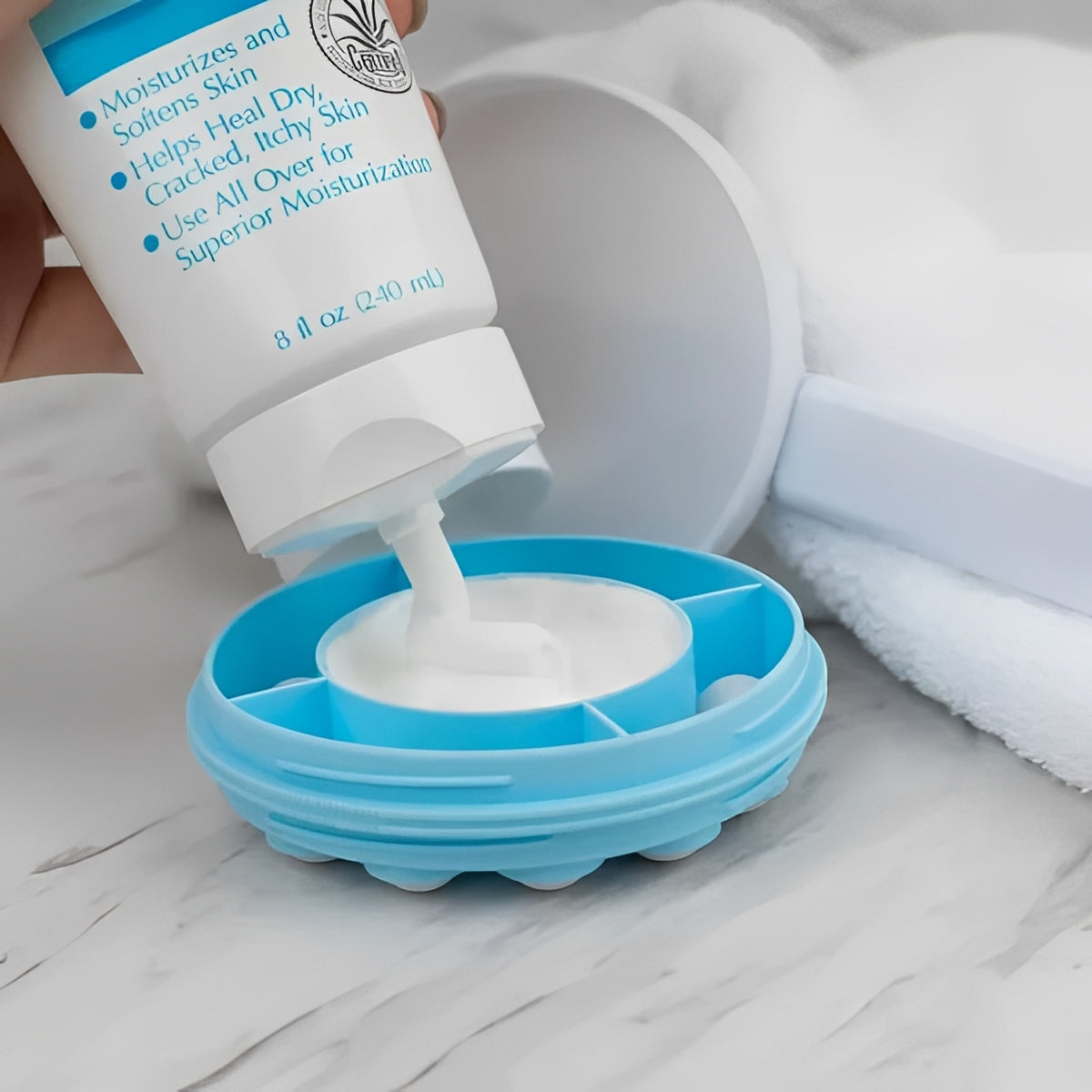Adjustable Lotion Roller with Refillable Dispenser and Massage Action Valideals Outlet