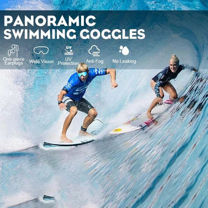 Swim Goggles with Anti Fog Polycarbonate Lenses and Wide Peripheral Frame Valideals Outlet