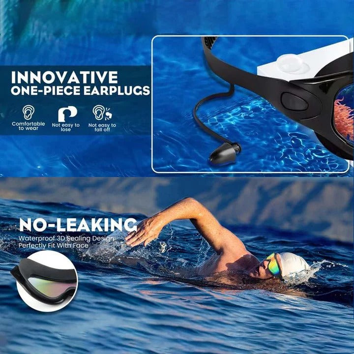 Swim Goggles with Anti Fog Polycarbonate Lenses and Wide Peripheral Frame Valideals Outlet