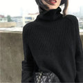 Cashmere Turtleneck Sweater with Lightweight Warmth and Ribbed Cuffs, Relaxed Fit Valideals Outlet