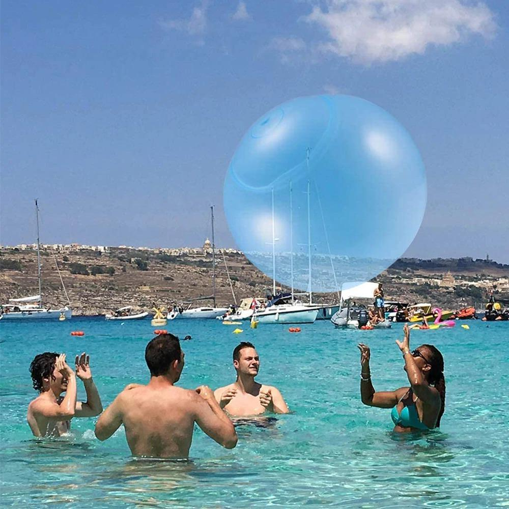 Inflatable Bubble Ball with Blowing Tube for Kids Indoor and Outdoor Play Valideals Outlet
