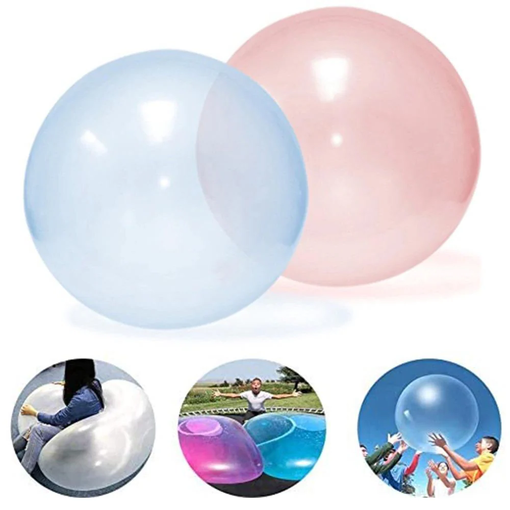 Inflatable Bubble Ball with Blowing Tube for Kids Indoor and Outdoor Play Valideals Outlet