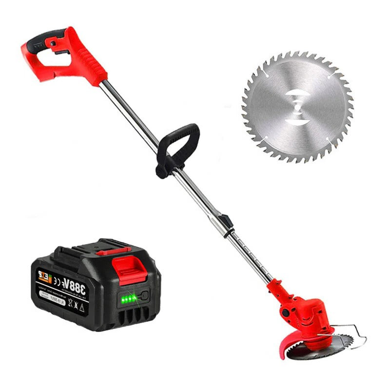 Cordless Grass Trimmer with 24V Motor and Three Interchangeable Blades Valideals Outlet