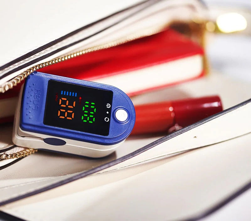 Fingertip Pulse Oximeter with Color Display and Light Sensor Technology Valideals Outlet