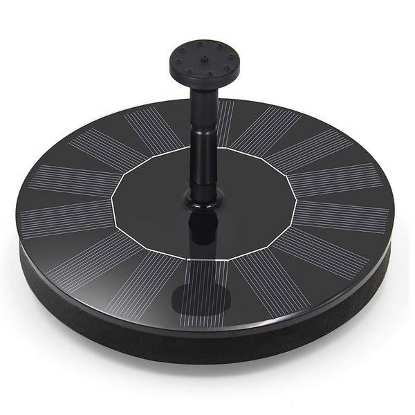 Solar Birdbath Fountain with 4 Spray Patterns and 7-Inch Floating Disk, Tool-Free Install Valideals Outlet