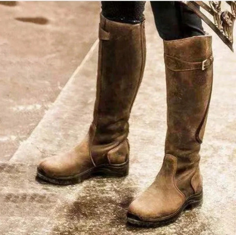 Women's Waterproof Long Boots with Side Zipper and Insulated Lining, 14 Inch Shaft Valideals Outlet