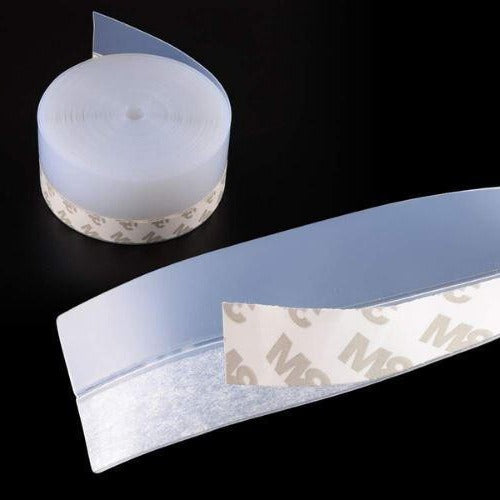 Door Draft Seal Strip with Peel-and-Stick Backing and Clear Flex, 5m Length 0.98in Wide Valideals Outlet