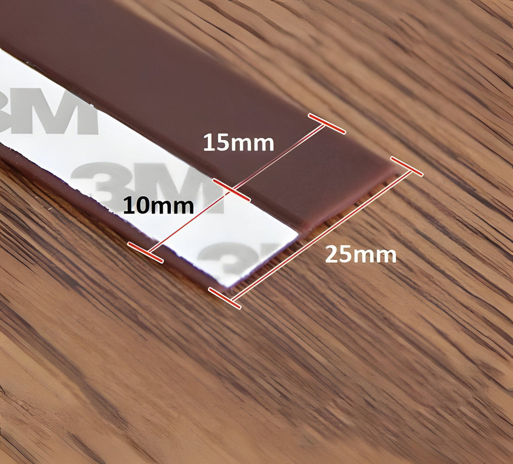 Door Draft Seal Strip with Peel-and-Stick Backing and Clear Flex, 5m Length 0.98in Wide Valideals Outlet