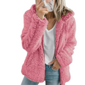 Women's Teddy Coat with Full Zipper and Roomy Side Pockets, Fluffy Fleece Lining Valideals Outlet