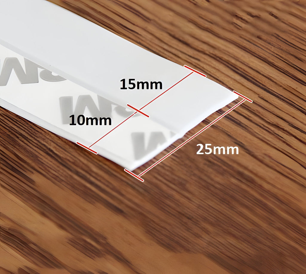 Door Draft Seal Strip with Peel-and-Stick Backing and Clear Flex, 5m Length 0.98in Wide Valideals Outlet