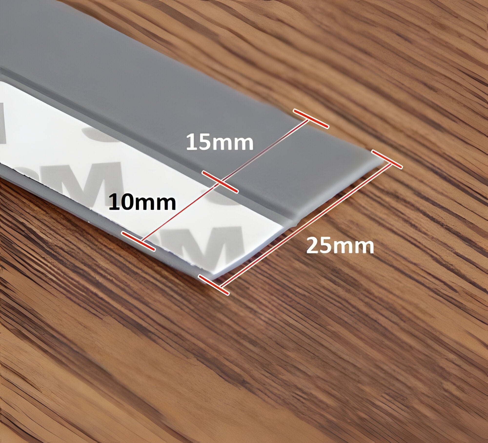 Door Draft Seal Strip with Peel-and-Stick Backing and Clear Flex, 5m Length 0.98in Wide Valideals Outlet
