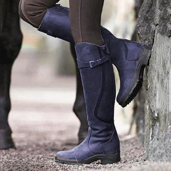 Women's Waterproof Long Boots with Side Zipper and Insulated Lining, 14 Inch Shaft Valideals Outlet