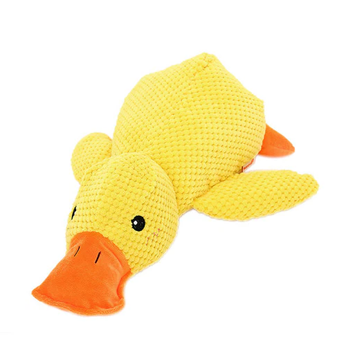 Squeaky Dog Toy with Low Quack Squeaker and Duck Plush Body, 25 x 22 Cm Valideals Outlet