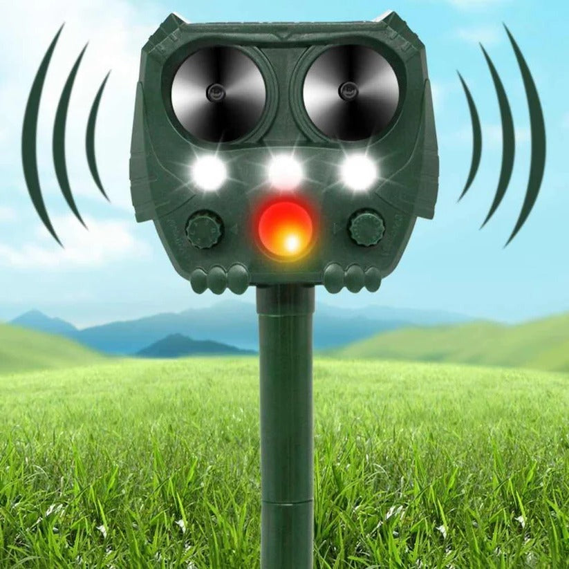 Ultrasonic Cat Repellent with Solar Charging and Motion Sensor, 26ft 110° Coverage Valideals Outlet