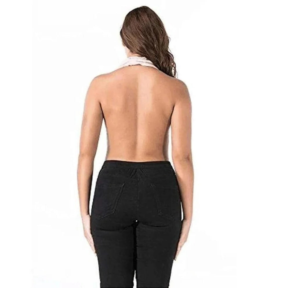Terry Cloth Bra with Open Back Venting and Adjustable Rear Cord, Absorbent Cups Valideals Outlet