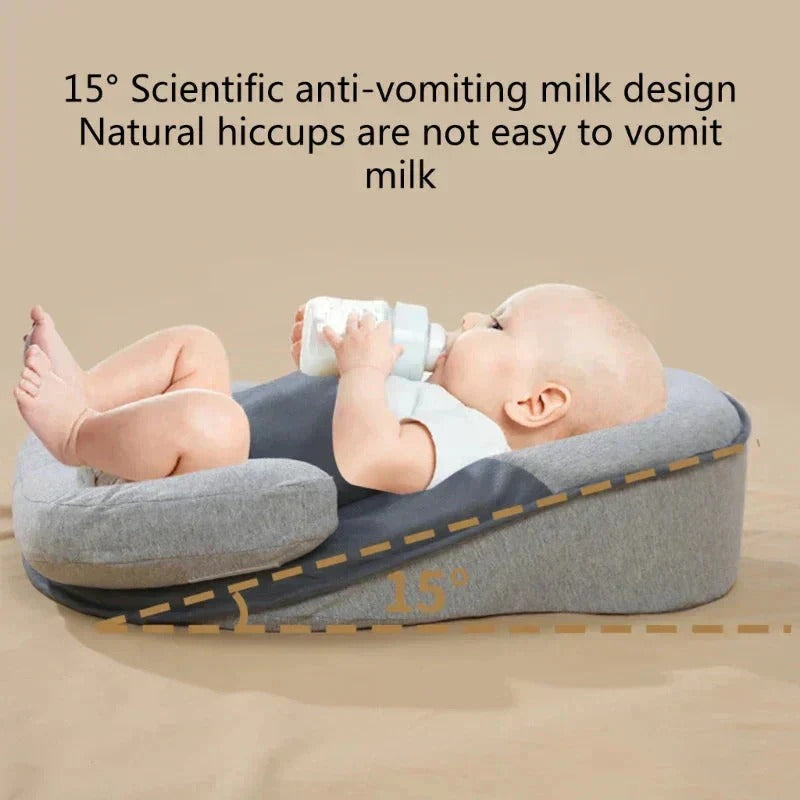 Inclined Wedge Pillow with Breathable Material and Contoured Edges for Infants Valideals Outlet