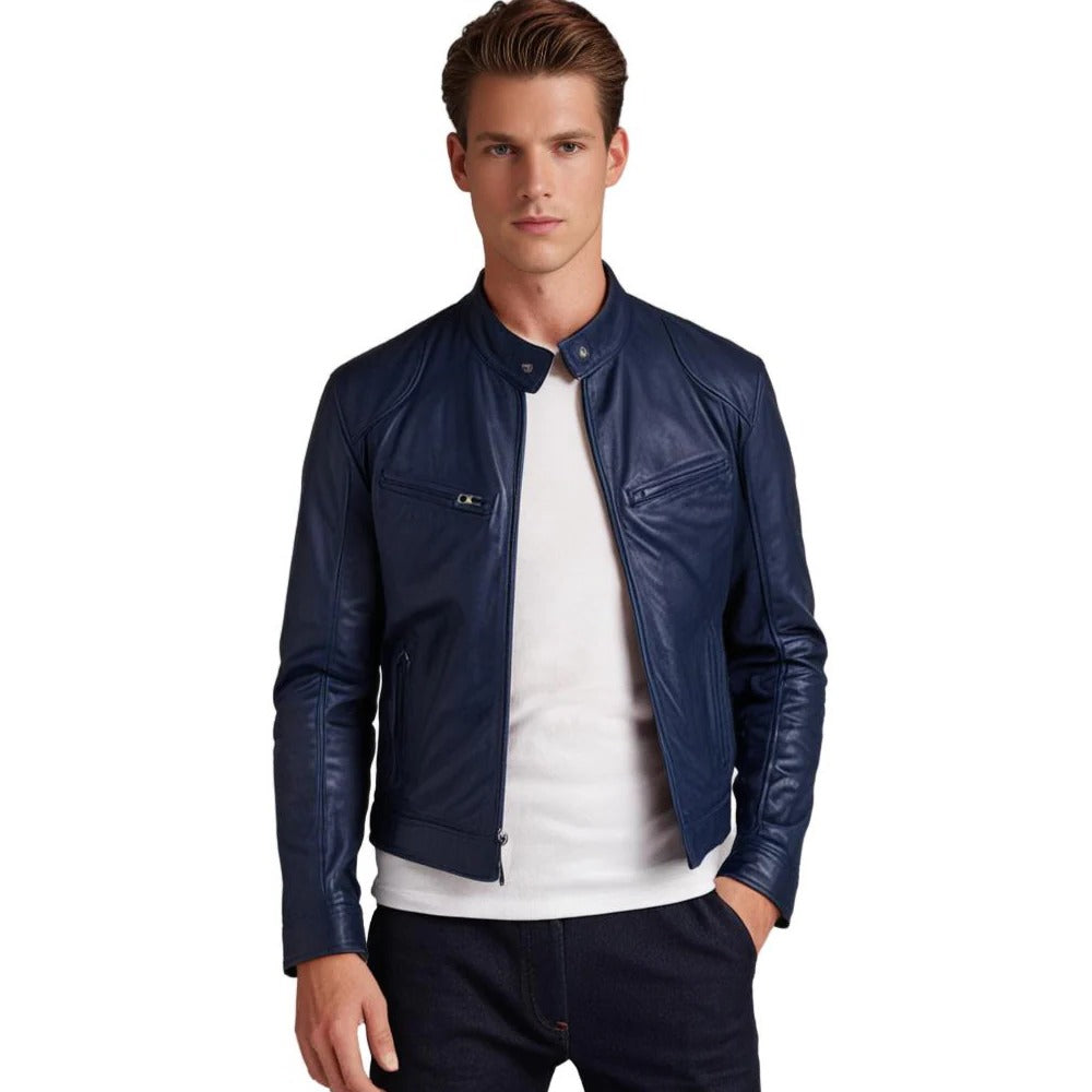 Leather Jacket for Men with Soft Lining and Lightweight PU Shell, XS to 3XL Valideals Outlet