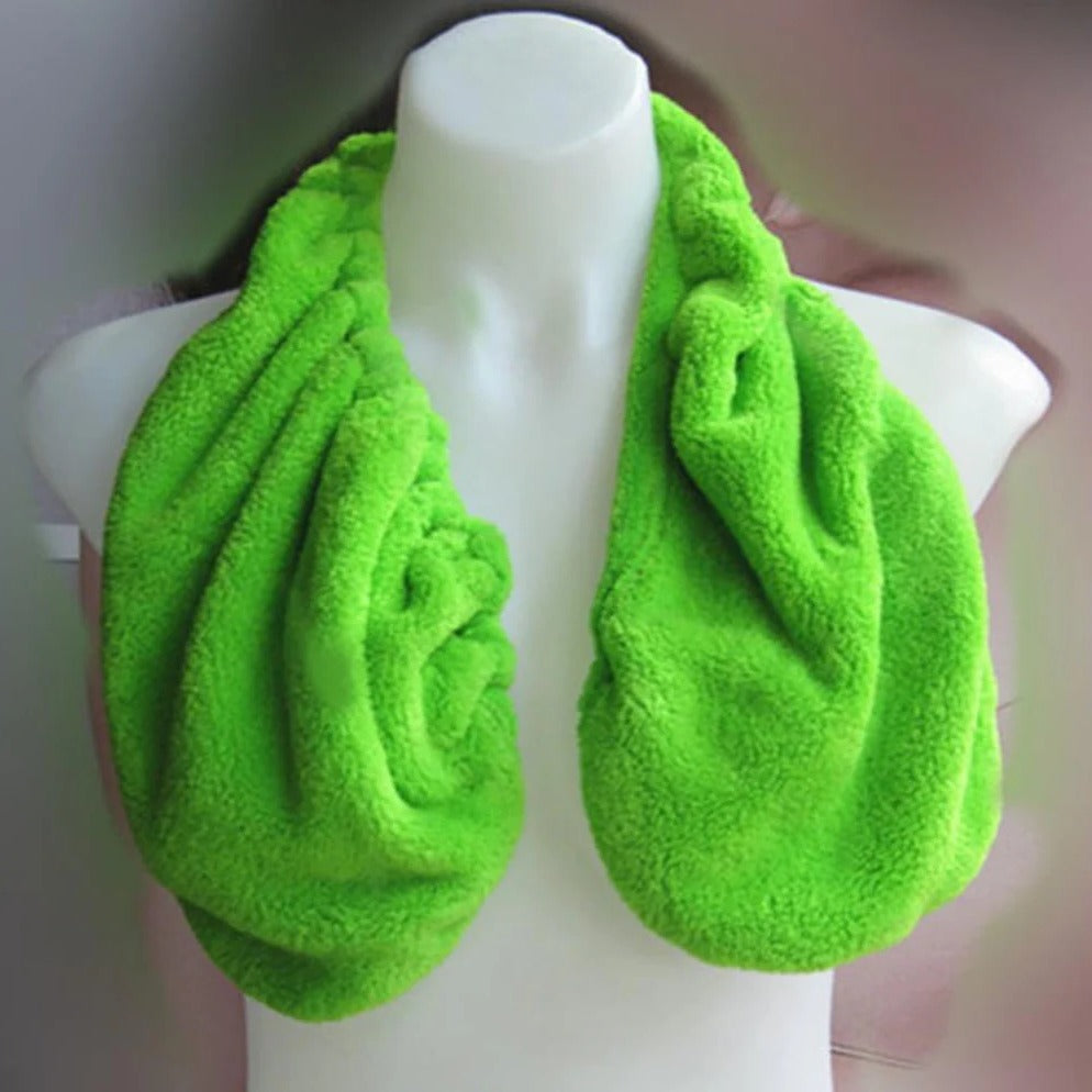 Terry Cloth Bra with Open Back Venting and Adjustable Rear Cord, Absorbent Cups Valideals Outlet