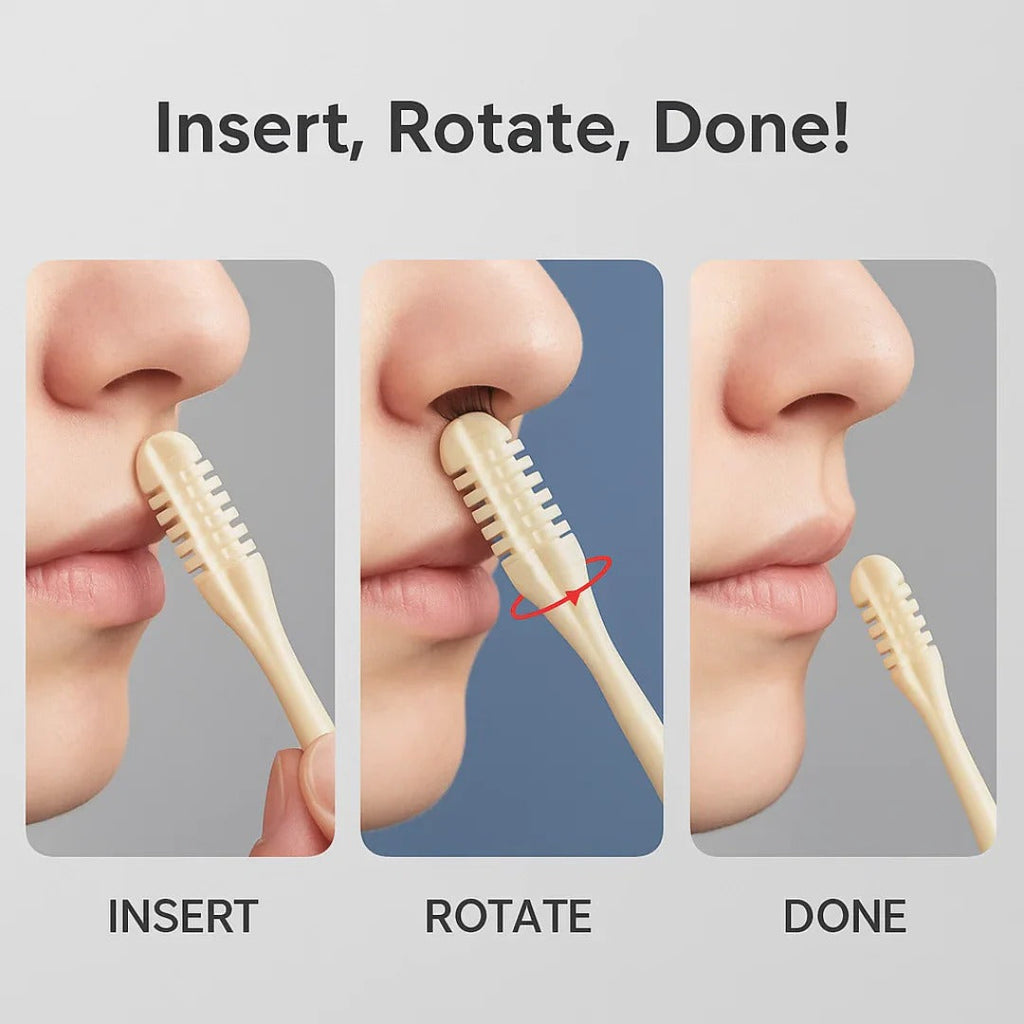 Rotating Nose Hair Trimmer with 360 Degree Head and Compact Handheld Design Valideals Outlet