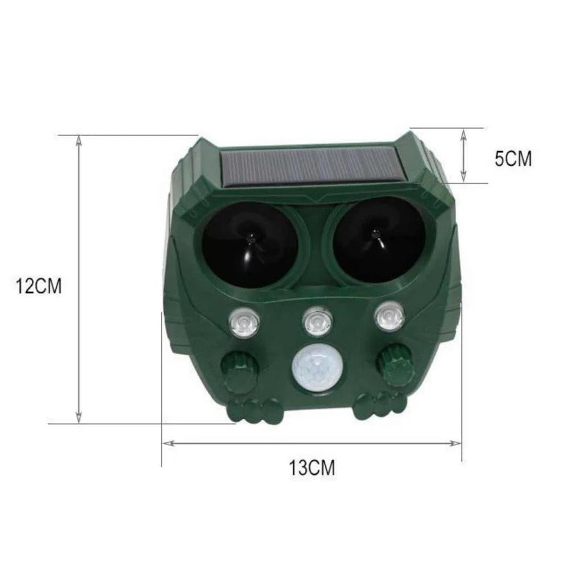Ultrasonic Cat Repellent with Solar Charging and Motion Sensor, 26ft 110° Coverage Valideals Outlet