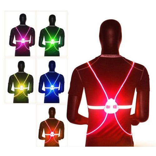 Reflective LED Safety Vest with 360 Degree Visibility and 3 Flash Modes, Removable Battery Valideals Outlet