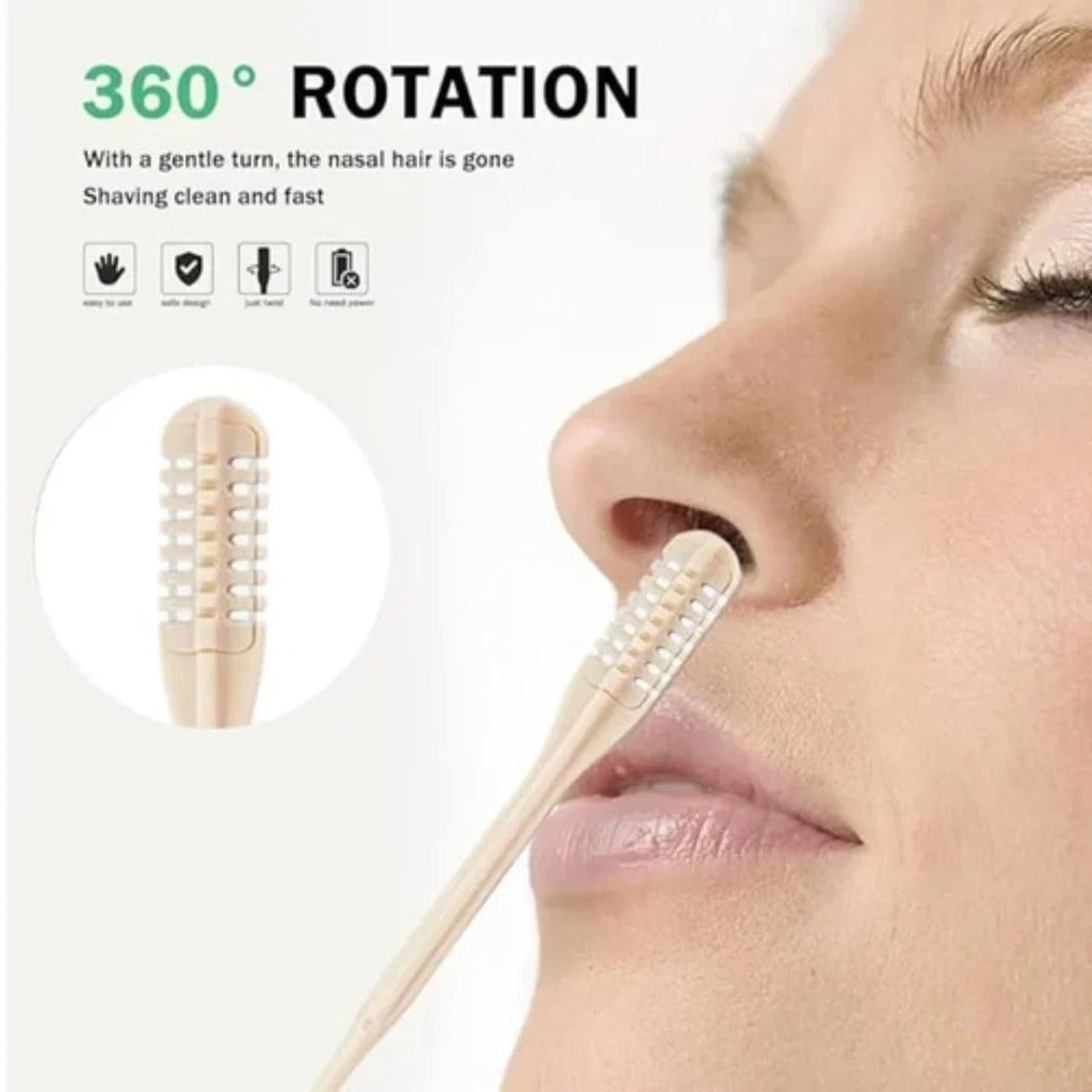 Rotating Nose Hair Trimmer with 360 Degree Head and Compact Handheld Design Valideals Outlet