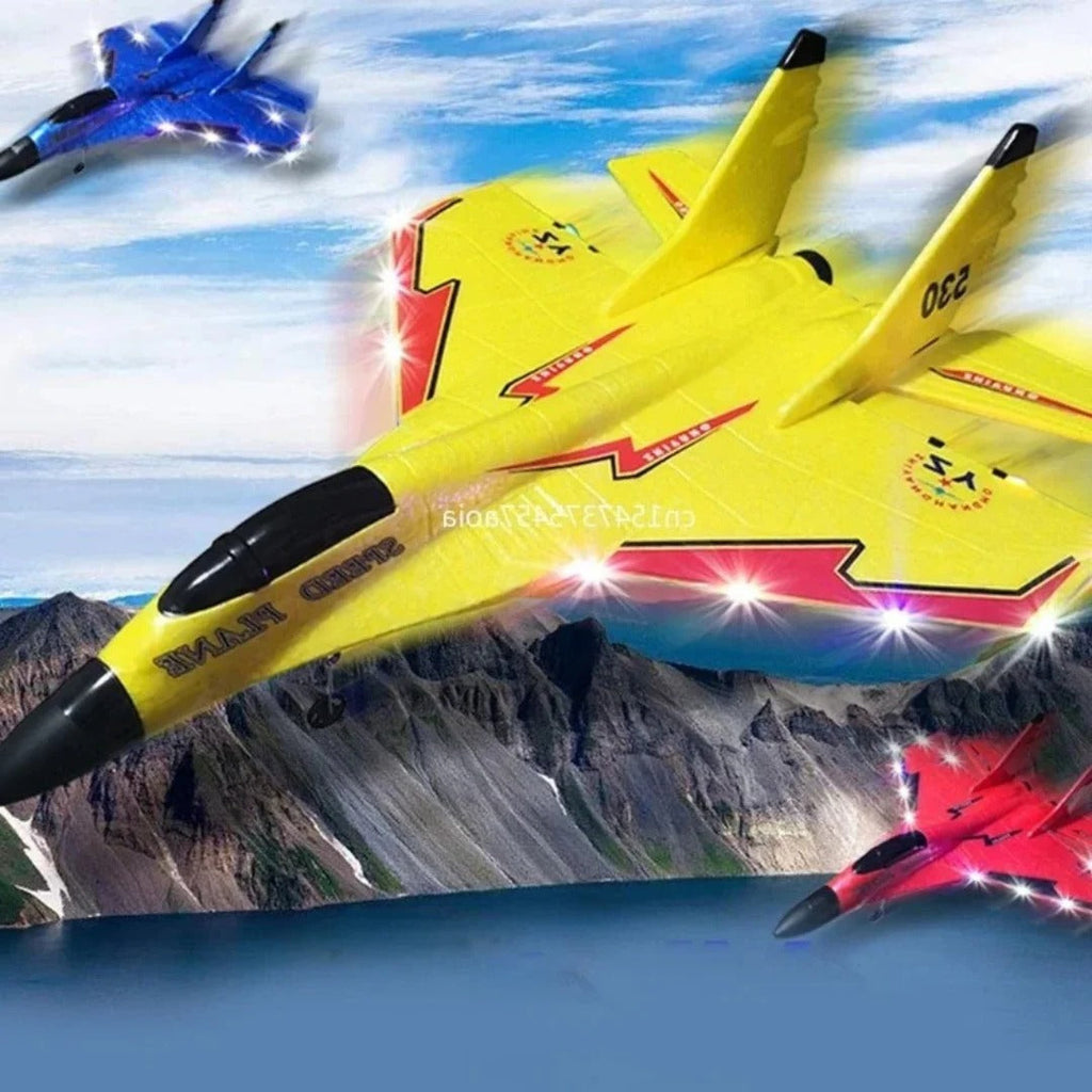 Remote Control Airplane with Shatter Resistant Frame and Handheld Remote, Reinforced Gear Valideals Outlet