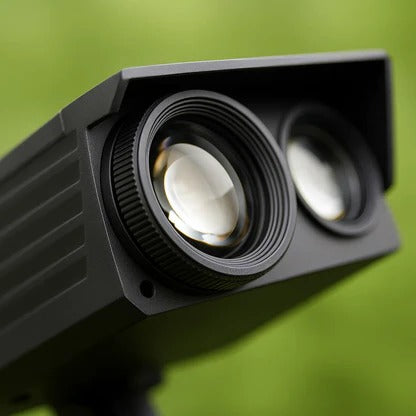 Solar Spotlight with Adjustable Zoom and RGB Lighting, 2200mAh Battery Valideals Outlet