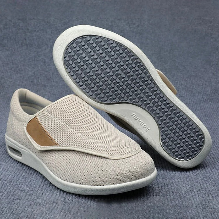 Extra Wide Orthopedic Shoes with 3 Foam Insoles and Hook-Loop Straps, TPU Cushion Valideals Outlet