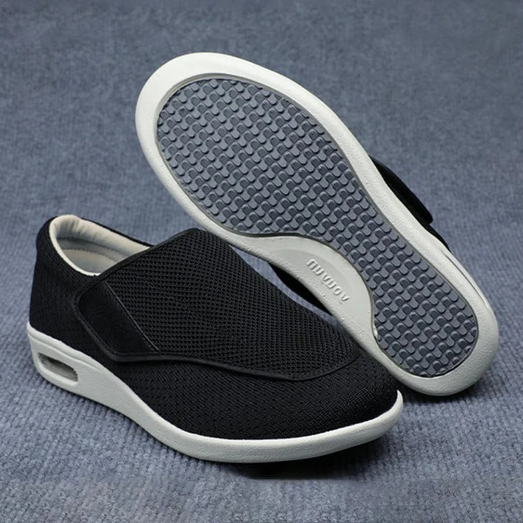Extra Wide Orthopedic Shoes with 3 Foam Insoles and Hook-Loop Straps, TPU Cushion Valideals Outlet