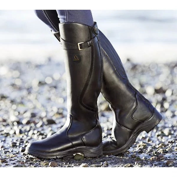 Women's Waterproof Long Boots with Side Zipper and Insulated Lining, 14 Inch Shaft Valideals Outlet