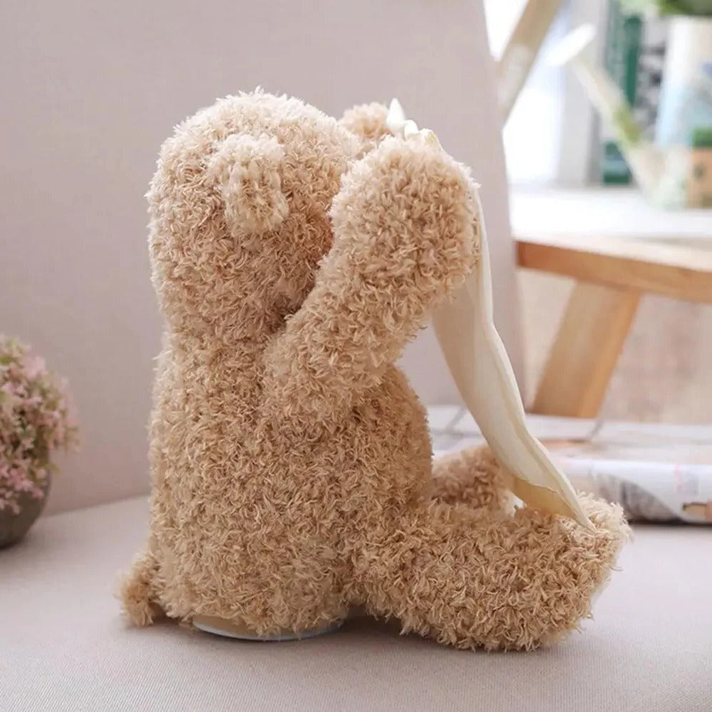 Peekaboo Plush Toy with Motorized Peek Cover and Soothing Melodies, 8-Inch Soft Plush Valideals Outlet