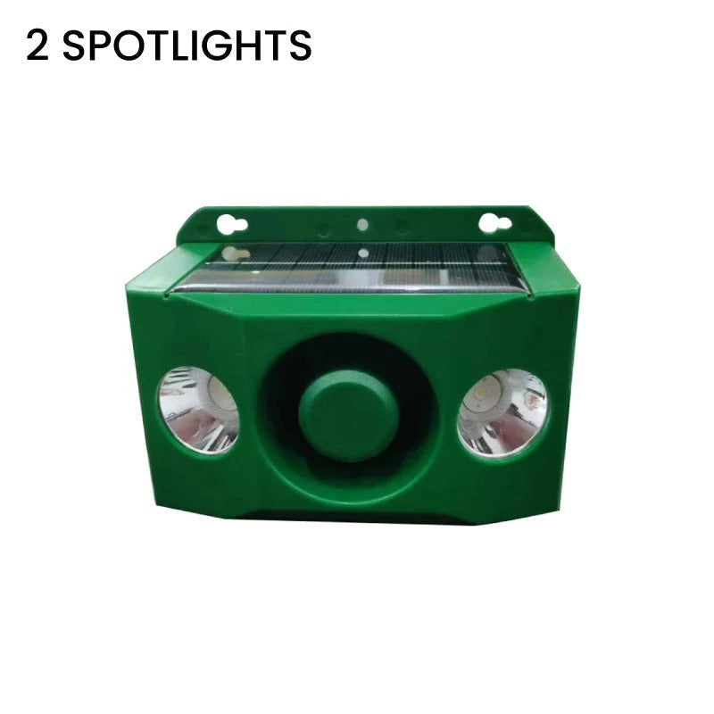 Solar Wildlife Deterrent with Flashing Lights and Alarm Sound Valideals Outlet
