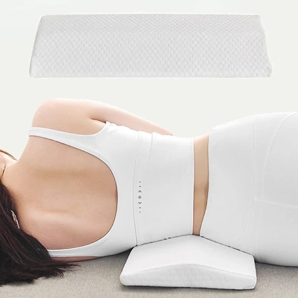 Lumbar Pillow with Breathable Mesh and Contoured Support, Firm, S M Sizes Valideals Outlet