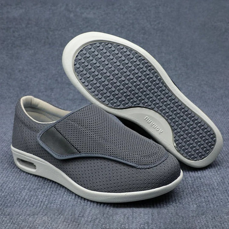 Extra Wide Orthopedic Shoes with 3 Foam Insoles and Hook-Loop Straps, TPU Cushion Valideals Outlet