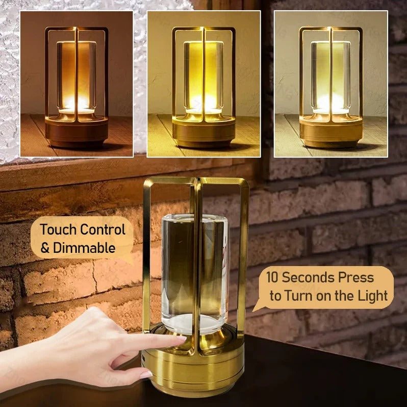 Cordless Table Lamp with 2000mAh Battery and Touch Stepless Dimming, Multi-Tone Lighting Valideals Outlet