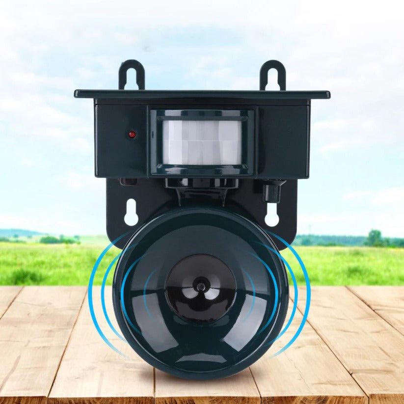 Solar Motion Sensor Bird Repeller with Adjustable Sound and Mount Options, Weatherproof Valideals Outlet