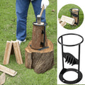 Log Splitter with Fixed Wedge and Reinforced Base, Weather-Resistant Cast Iron Valideals Outlet