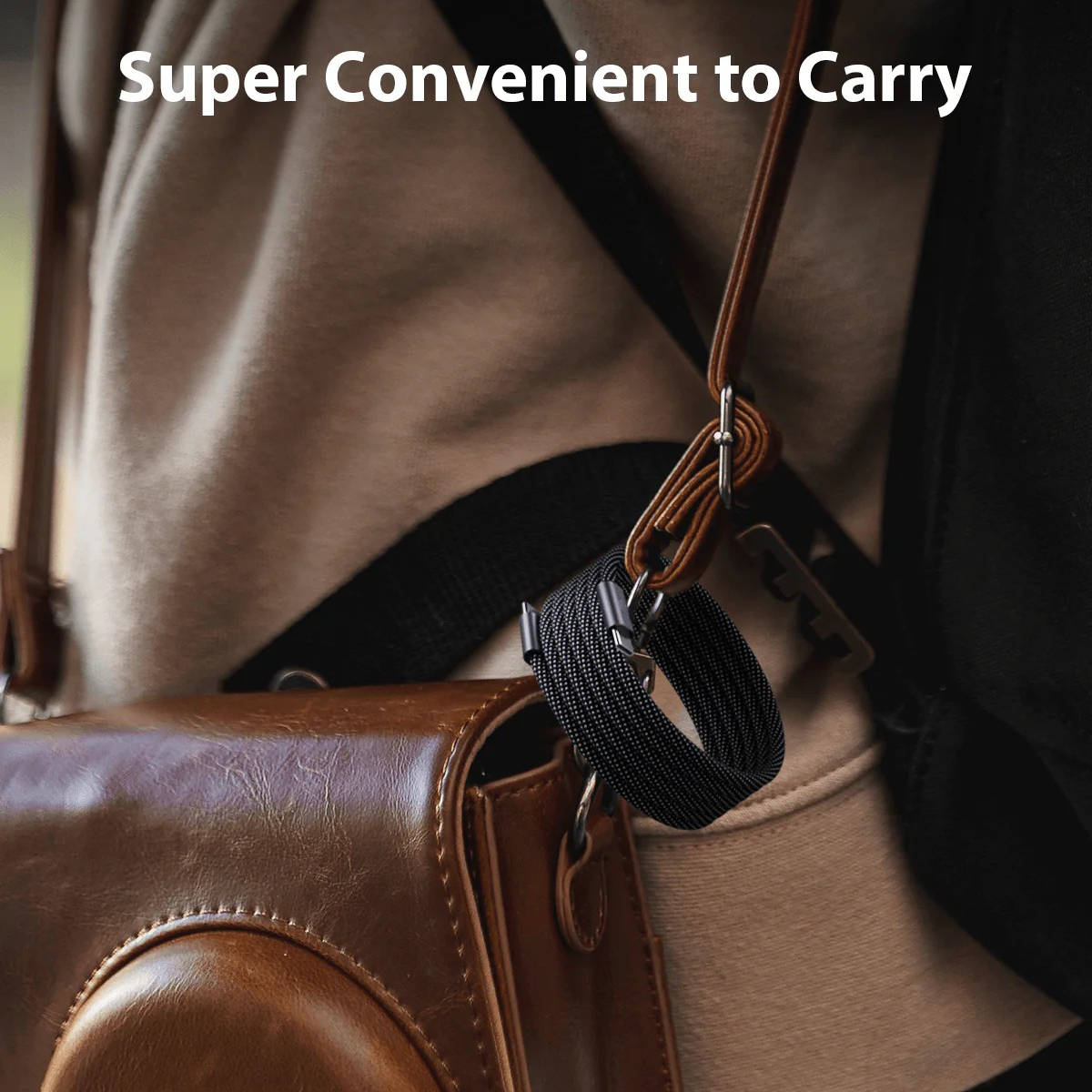 Self-Coiling Magnetic Charging Cable with Braided TPE and Interchangeable Tips Valideals Outlet